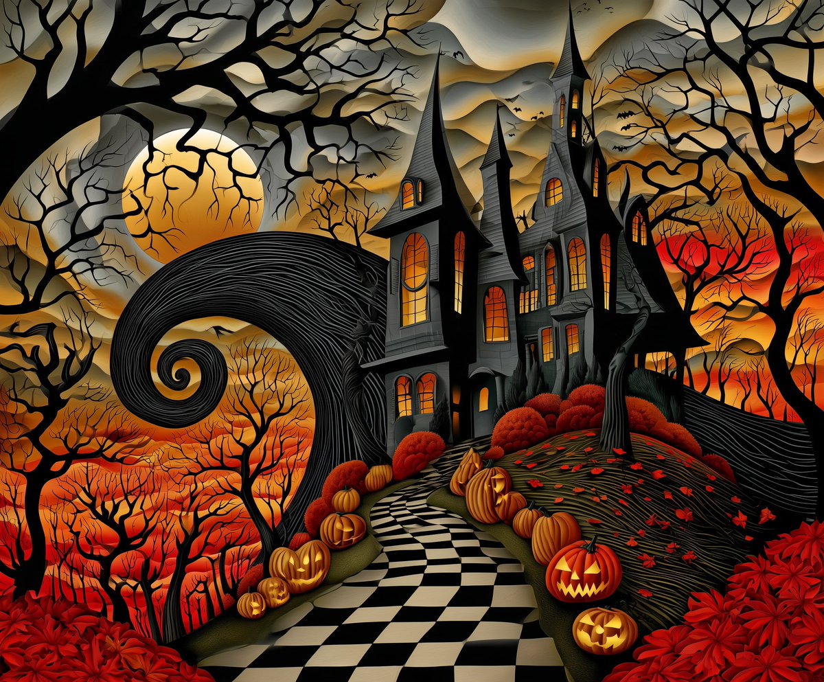 twicktwit's tweet photo. QT your Halloween House

#AIart #Midjourney8_2 https://t.co/vokiTkGso4
