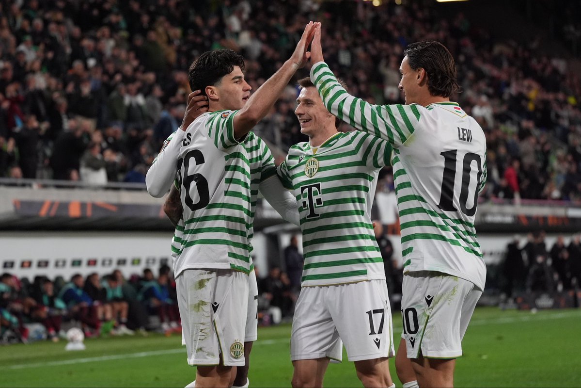 Fradi_HU's tweet photo. ⏱️ 89' | GOOOAAALLLL!!! ⚽️ The icing on the cake! 🍰 Lenny Joseph delivers a brilliant cross and Krisztián Lisztes is right there to finish it off! 4-1 to Fradi! 🦅💚 https://t.co/CWoxcWCZwy