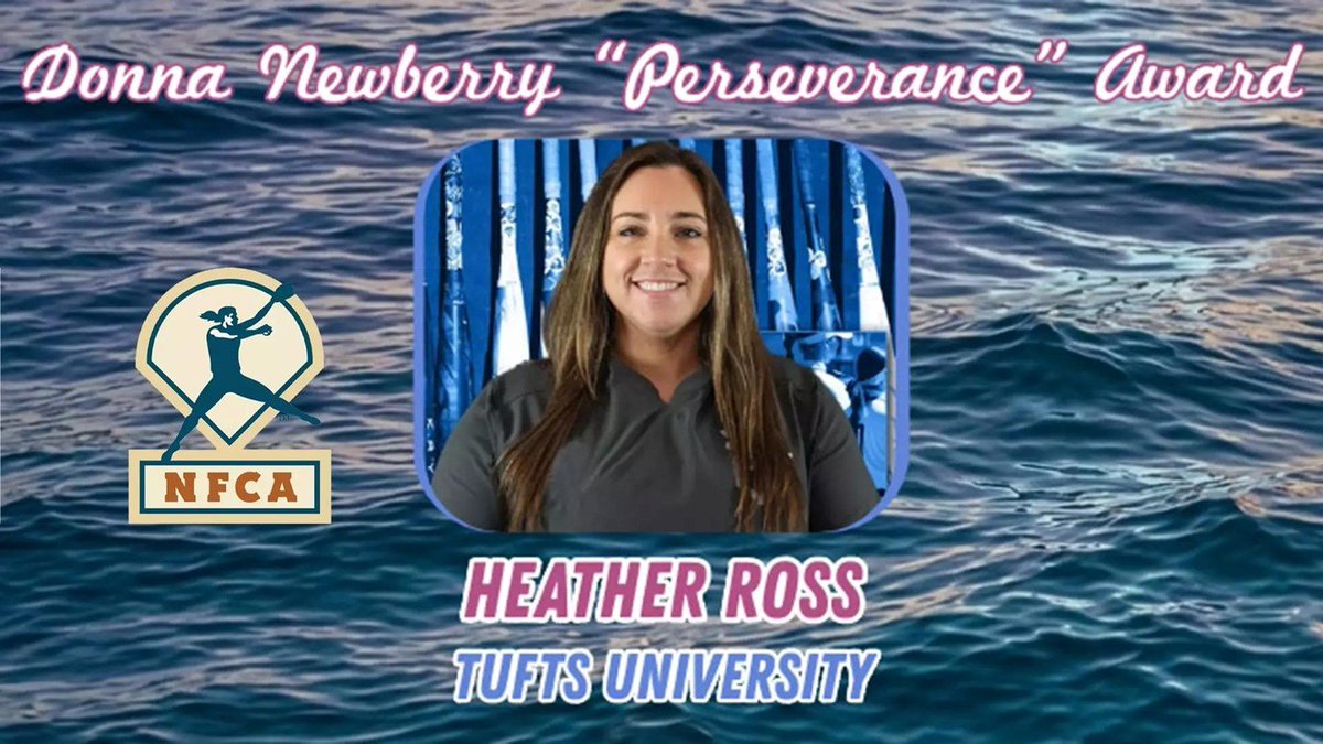 NESCAC's tweet photo. 🥎NEWS

Tufts’ Heather Ross Named @NFCAorg 2026 Donna Newberry “Perseverance” Award Recipient

> https://t.co/RsHd7YyIPG https://t.co/Z10dFVRt4F