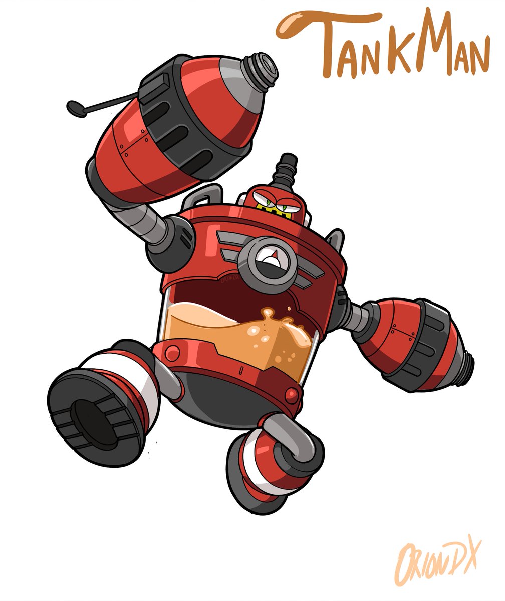 Dauntedx's tweet photo. The Newest Robot Master! Tank Man! https://t.co/1Ab7GwGg9R