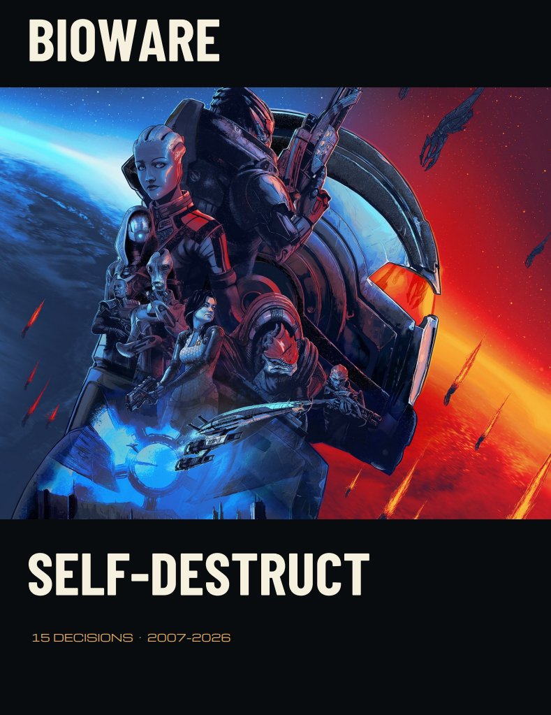BroTeamPills's tweet photo. Here's a quick read about BioWare's downfall

You probably know a lot of this already

But you might appreciate a laugh down memory road https://t.co/plEgoJorDS