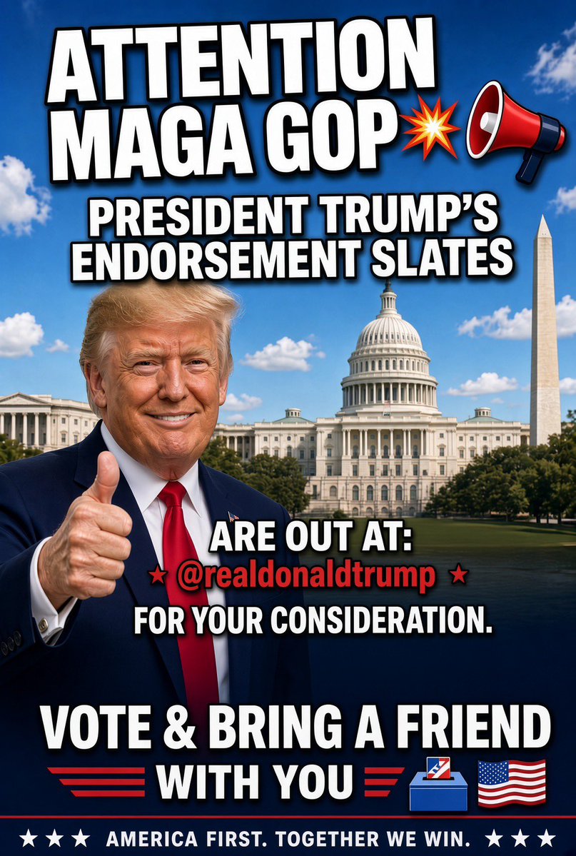 ColonelMQ's tweet photo. Hey, GEORGIA - @realDonaldTrump’s endorsements are below. 

➡️ For each state, go to @realDonaldTrump &amp; REPOST. 

Fake MAGA &amp; embedded RINOs are everywhere, so these will help. 

This is our BEST chance to elect those true Patriots who want  to Make America Great Again 😎🇺🇸 https://t.co/O8nouJ1O0t