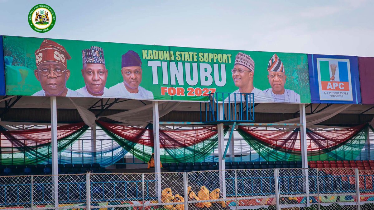 abdullahayofel's tweet photo. NEWS: All Set In Kaduna State Ahead Of The Offical Kickoff Of The biggest political party in Africa APC Presidential Campaign On Saturday🔥👇❤️ https://t.co/hGdHa4NRBx