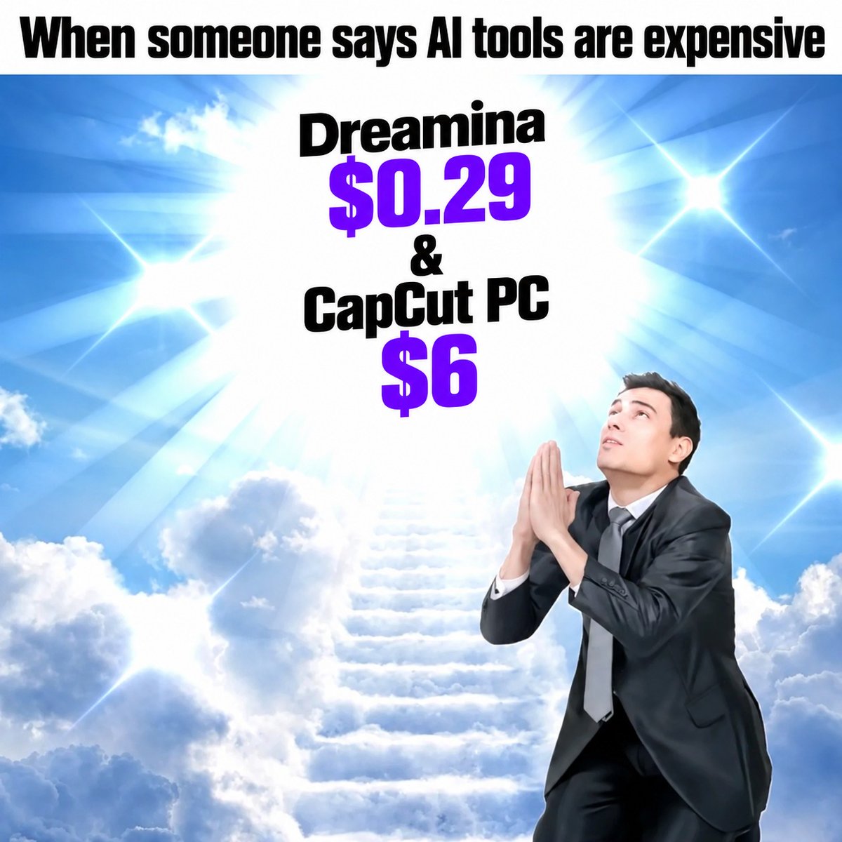 ottleyai's tweet photo. More ideas. Less editing chaos. That’s the goal.

Dreamina’s first month is only $0.29 for creating assets, while CapCut PC helps you turn those assets into content worth sharing. 

You can also save 60% on CapCut Pro or 40% on Ultra with the Desktop sale running Oct 20–30.

Shop the CapCut Black Friday offer: https://t.co/cmhIckO322

Pair your creative process with Dreamina + CapCut: https://t.co/ODvHJrQh0A

#CapCutDidThat #Dreamina #Smallbusinessmarketing #CapCutSale