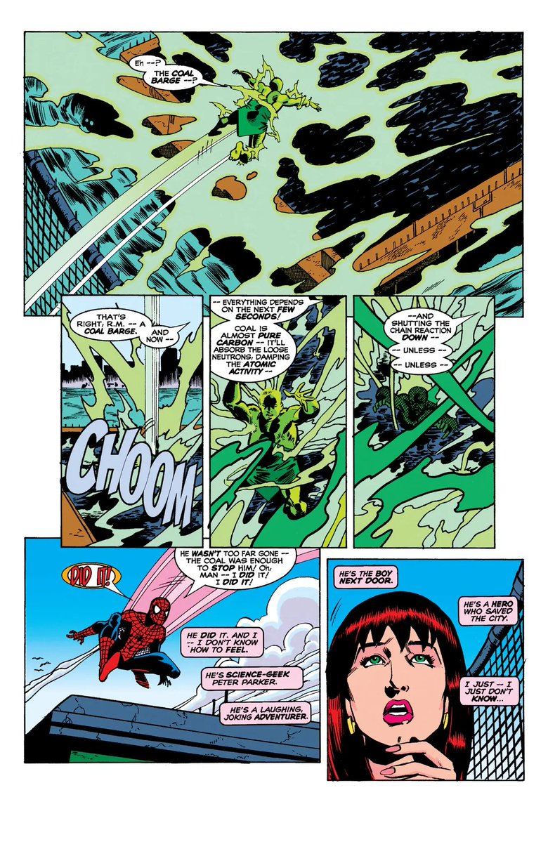 TheNewTitan's tweet photo. @ElRobaGatos2149 @Toshid04 Fue en Untold Tales of Spider-Man #16, donde se las tuvo que ingeniar para evitar que explotará. https://t.co/RFkfKEi1Ws