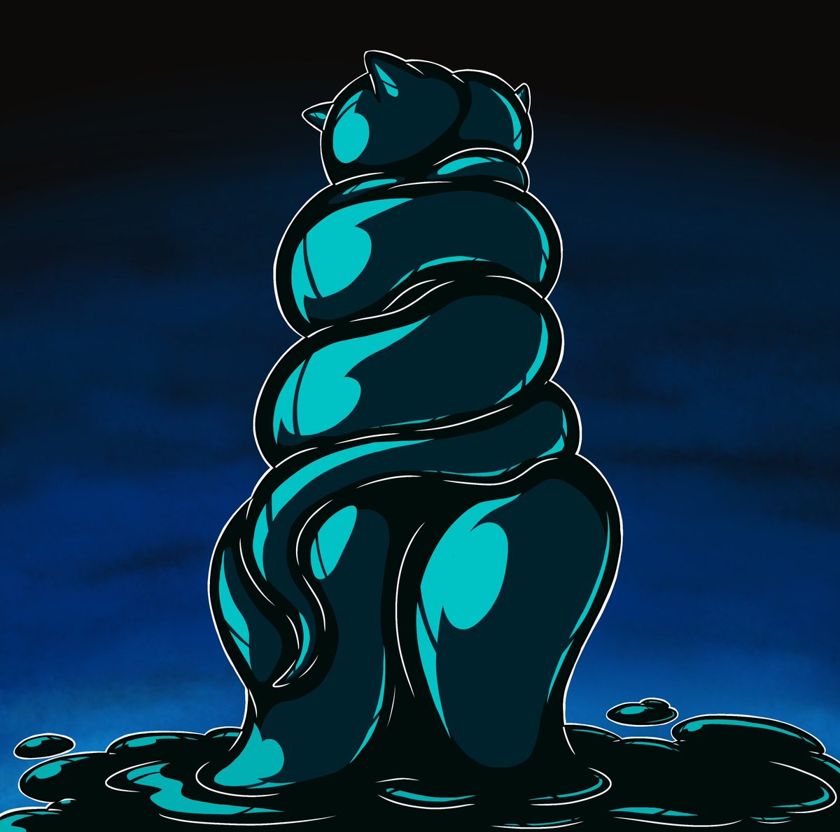 DalmatianViper's tweet photo. It's October so I had to do something with Fio and Kalen, well here's them doing the ghost equivalent of putting on latex gloves with @GorInvisibLewd 's cursed fleshlights https://t.co/wV2RJcV5QA