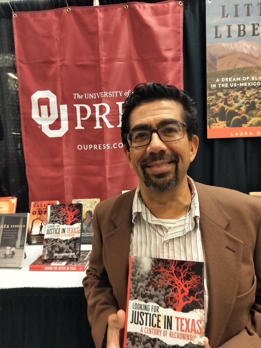 OUPress's tweet photo. One thing we love about conferences is seeing our authors with their books! Thanks to Sara Doolittle and Omar Valerio-Jiménez for swinging by our booth and showing off their recent releases! Don't forget, even if you aren't attending #WHA2026 in person... https://t.co/abBxjUKZOA