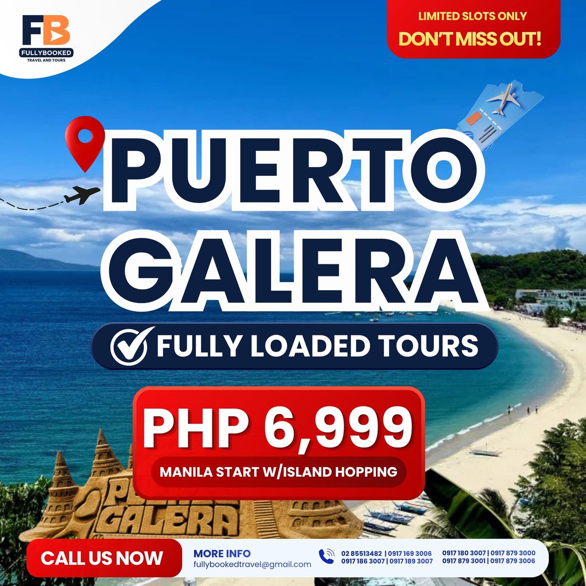 seas2012's tweet photo. Puerto Galera Island Hopping from 6, 999 per person. Includes transfers, ferry, resort stay, 3D2N island hopping, and daily breakfast. Limited slots available. Book your dream getaway today. https://t.co/qsvAzDhdFw