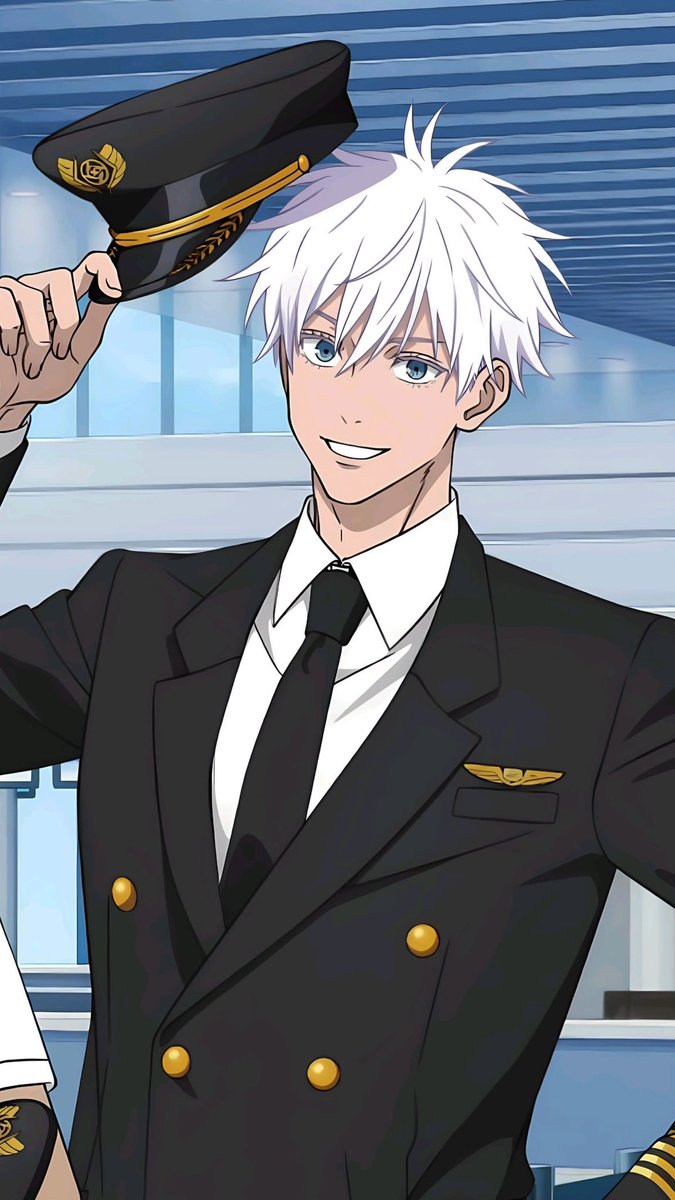 starlessatoru's tweet photo. when i board the plane and this is the pilot so now the flight is about to get VERY turbulent https://t.co/moWoqdKZxr