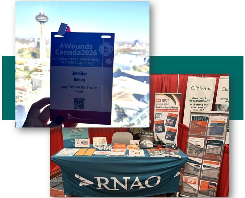 JBehun_RNAO's tweet photo. Excited to be attending #WoundsCanadaConference this week!🩹

Looking forward to connecting with colleagues, discovering new evidence-informed approaches, and bringing practical ideas back to long-term care.

If you are here, come and find me at the @RNAO booth! #BPG https://t.co/MVCqAWxxZh