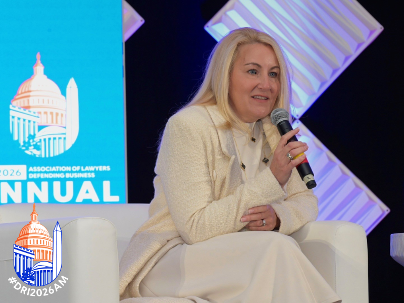 DRICommunity's tweet photo. This morning, attendees gathered for the Opening Session of DRI’s 2026 Annual Meeting featuring keynote speaker, United States Attorney General Bill Barr. Attendees joined Attorney General Barr and DRI President‑Elect Jill Rice for a fireside chat.

#DRI2026AM #DRICommunity #DC https://t.co/4VimsIA9Xn