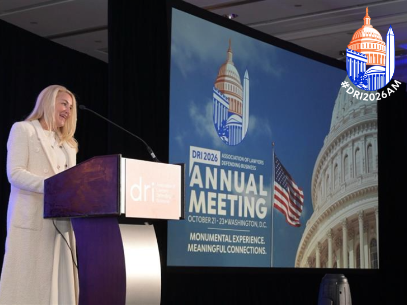 DRICommunity's tweet photo. This morning, attendees gathered for the Opening Session of DRI’s 2026 Annual Meeting featuring keynote speaker, United States Attorney General Bill Barr. Attendees joined Attorney General Barr and DRI President‑Elect Jill Rice for a fireside chat.

#DRI2026AM #DRICommunity #DC https://t.co/4VimsIA9Xn