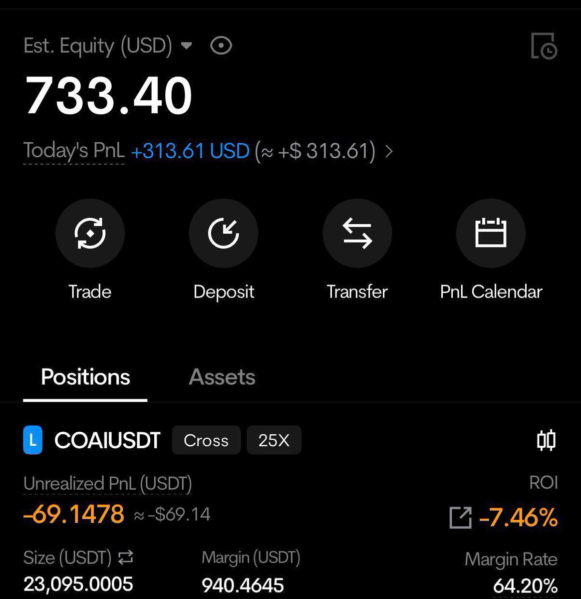 CryptoAcume's tweet photo. $500 > $500 challenge update 

Current balance is $733

Current long is $COAI

UP!

Click on the link below to join our free signal  group 👇https://t.co/AGfvCIoa6O https://t.co/nleFh1yVRM