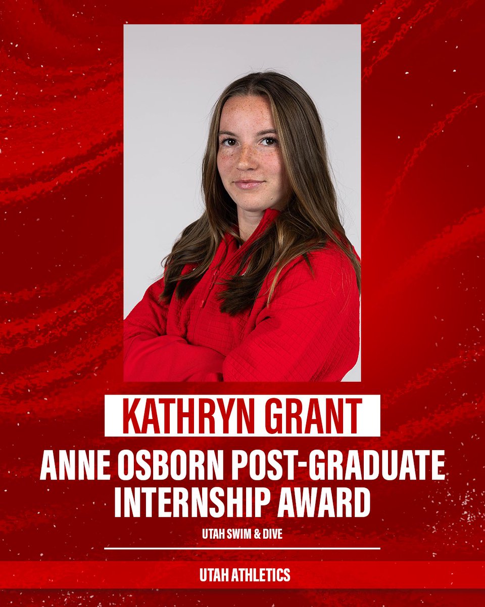 UTAHswimdive's tweet photo. Continuing her legacy 👑

Kat has been named the recipient of the Anne Osborn Post-Graduate Internship Award! This program was created to support female student-athletes pursuing careers in college athletics. 

Kat’s time as a Ute isn’t over yet! 

#GoUtes https://t.co/FJzwWZgyZs