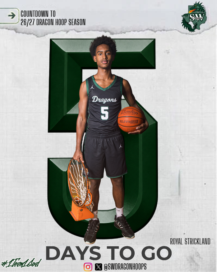 SWDragonHoops's tweet photo. Only 5 days till Opening Day of Dragon Hoops!
@SASWAthletics @swisd_athletics @SSports_Media @TBScouts @KevinOneEye @courtcrushers @RoyalStrick5 https://t.co/h3N4avlrxu