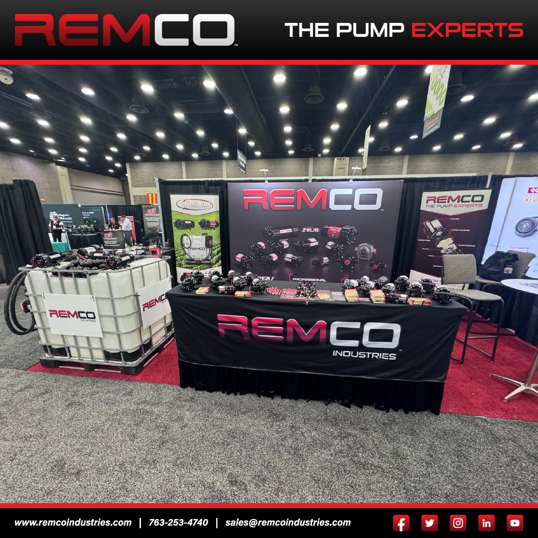 RemcoIndustries's tweet photo. Remco is at the Equip Expo! Drop by our booth and chat with our team about our lineup of Professional Grade pump products!
#remcoindustries #ProfessionalGrade #EquipExpo https://t.co/SZMxvsU4Qn