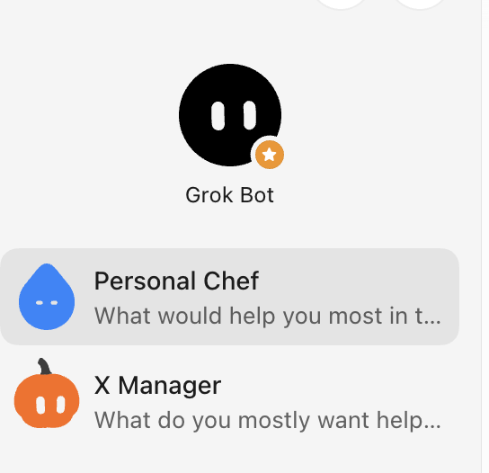 genZyoda_'s tweet photo. yeah this is fun

One thing to think through with their product:

- every message is sent to one webhook, currently hitting the OG grok bot
- as a user, I don't want to specify which grok bots should be responsible for each microtask within the overall task input
- It would be nice to have some delineation process within Reason's MCP so the OG bot knows each of the corresponding bots different responsibilities