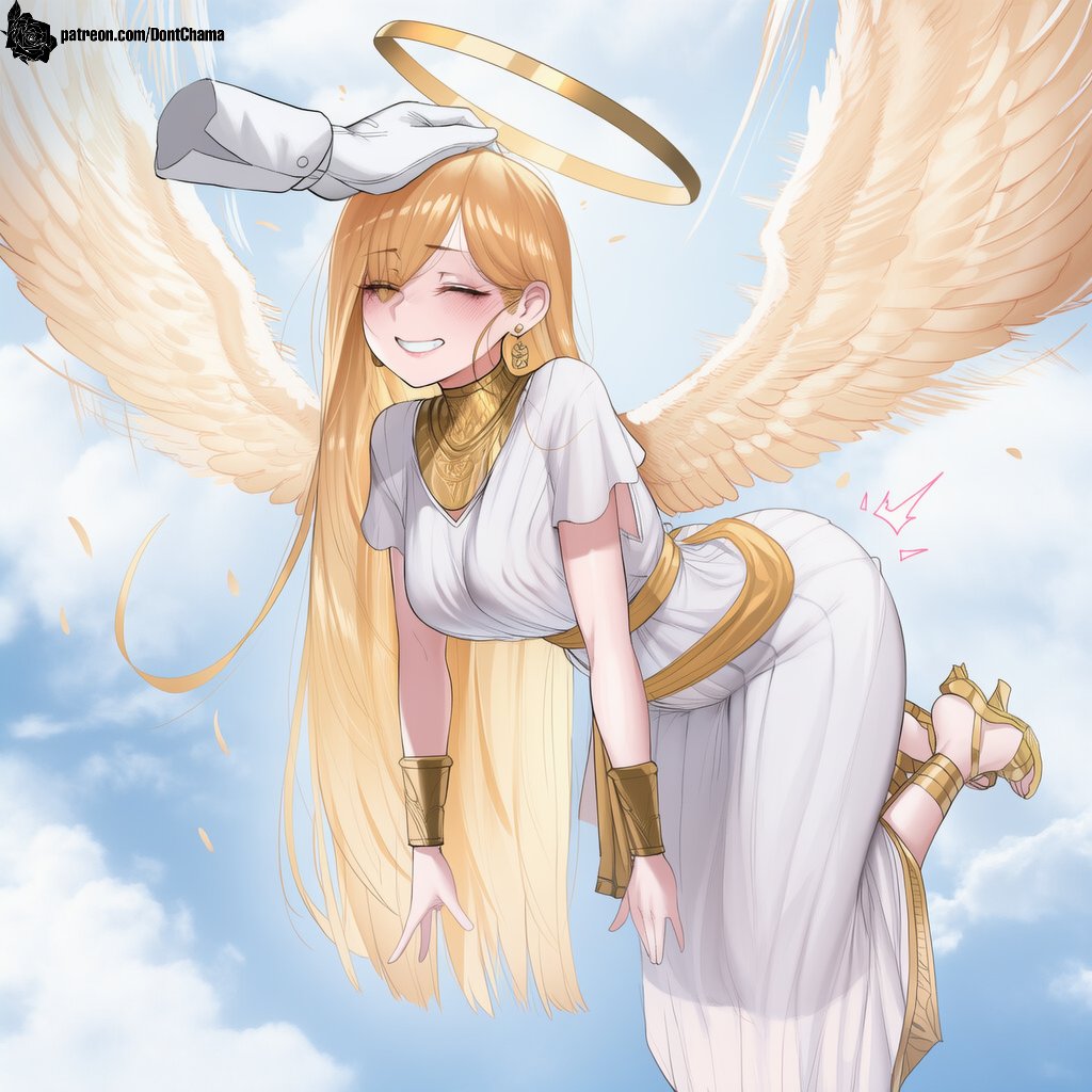 Dont_Chama_'s tweet photo. "G-Greetings! I am a Servant of the Lord! A messanger mostly~! I'm a simple Angel~ Y-Yet! It's truly an honor to be called by His Champion! I'm the simpliest form of divine beings, but I will do my best to assist you, Champion!" https://t.co/XTaxP1nnEk