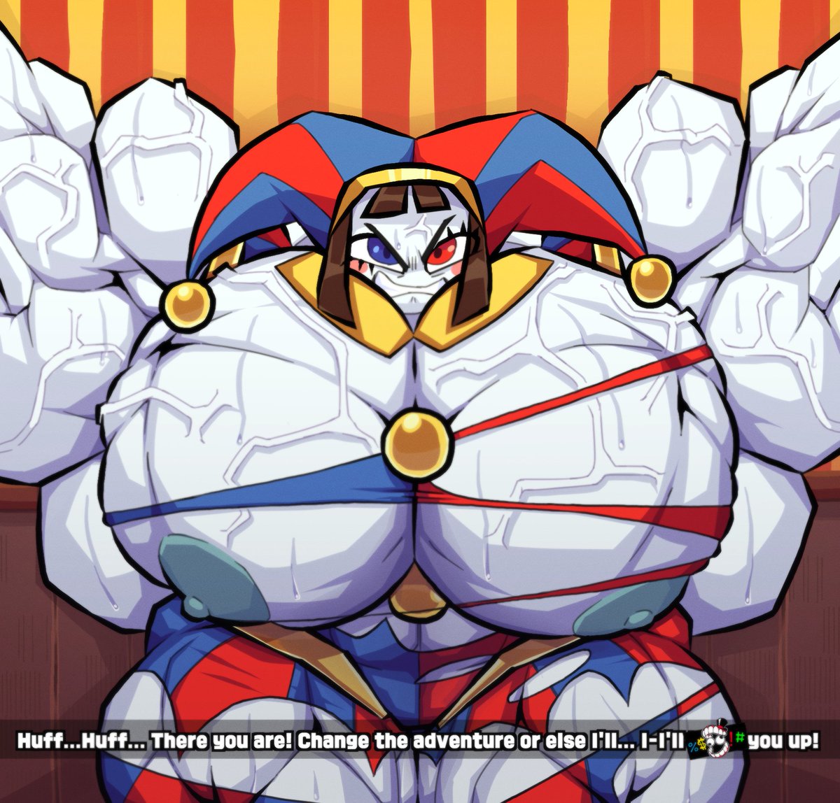 pictaur's tweet photo. Or maybe she isn't fond of being muscular after all... https://t.co/AEiOkKWoB5