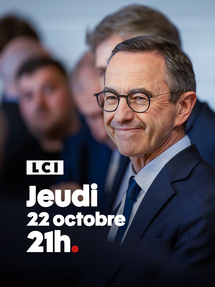 JeunesReps17_'s tweet photo. C’EST MAINTENANT ! 
La grande confrontation de Bruno Retailleau, face aux Français sur LCI ! 🔴 https://t.co/U8ILGmbwLK