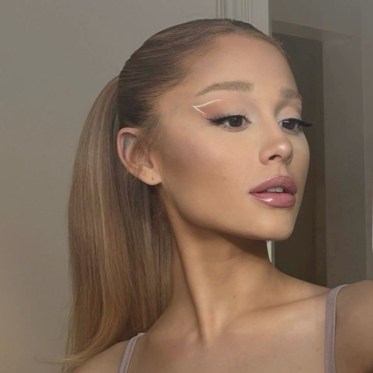 arissponytail's tweet photo. @haggardiana16 I love ari sm but can we rewind to her 2023 makeup, like this was the gaggiest look ive ever seen https://t.co/ttZfWaPab3