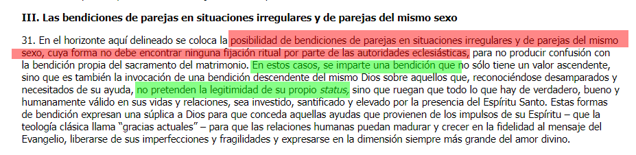 DuquEdw's tweet photo. Eso que dices no está ni implícito, ni explicito en FS.

La homosexualidad no está ni será aprobada por el Magisterio de la Iglesia. El Matrimonio es solo entre el hombre y la mujer. https://t.co/OeusP8I0YO