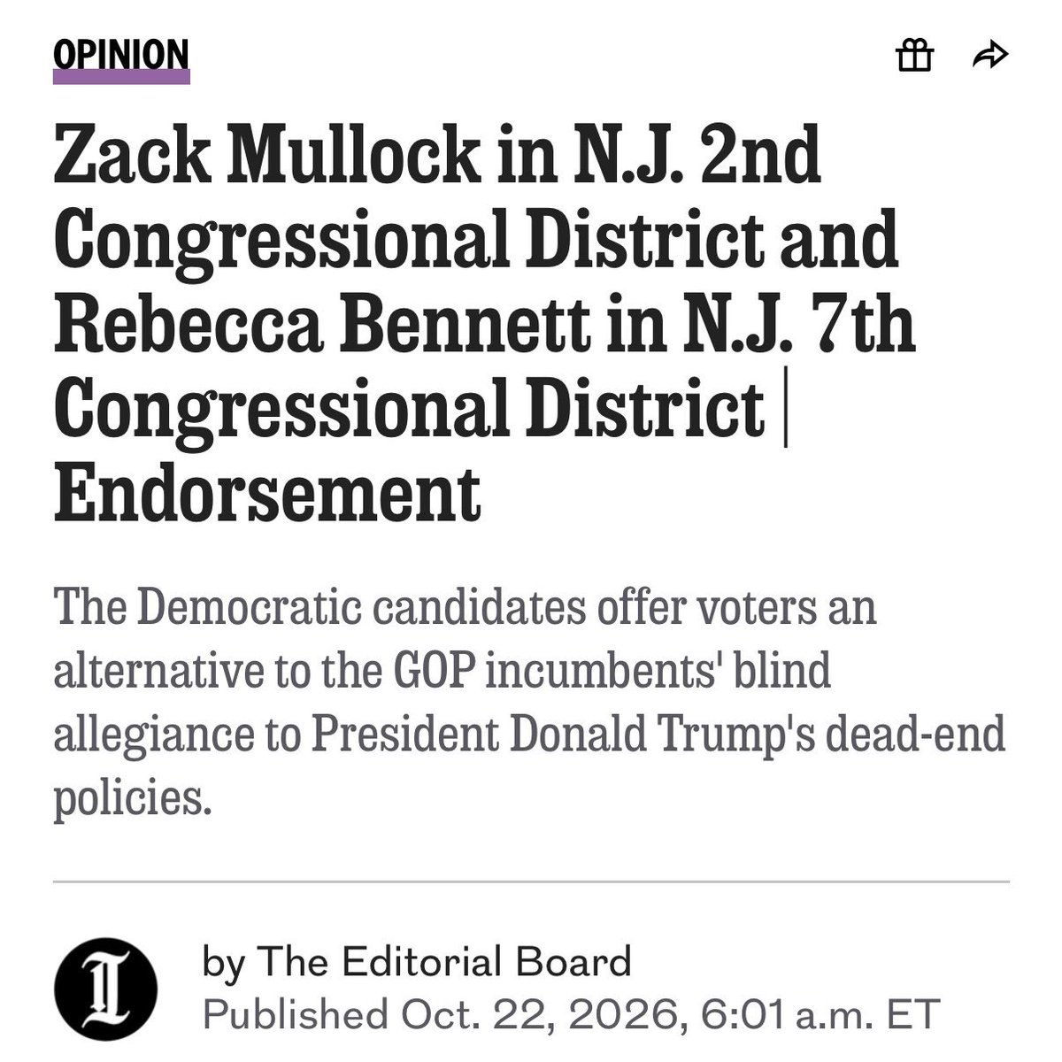 RebeccaForNJ07's tweet photo. NJ07 is ready for a new generation of leadership. https://t.co/rfQfwjQf19