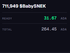 FEEdBabySNEK's tweet photo. $BBSNEK burn update:

Waiting on 711,949 $bbsnek burn from $FEED FEE's

This will put us close to 6,000,000 burned.

5 Days in - ~ 1,000,000 a day avg is 365,000,000 in a year of $BBSNEK 

OR - .5% of the supply of a present day value 
of 17,500 ADA or ~ $4000 USD.

Bookmark this post.

Oh ya and the $FEED is kind of cool too :)