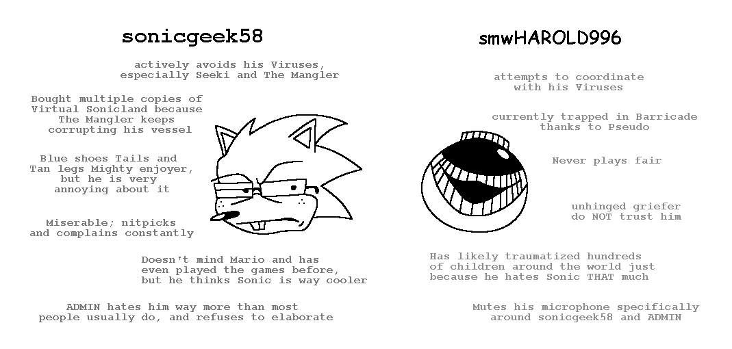 FlyingNosaj's tweet photo. something that i hope to emphasize more with Virtual Sonicland in the future is that both of these nerds are both complete shitheads https://t.co/FzMSY7ZCot