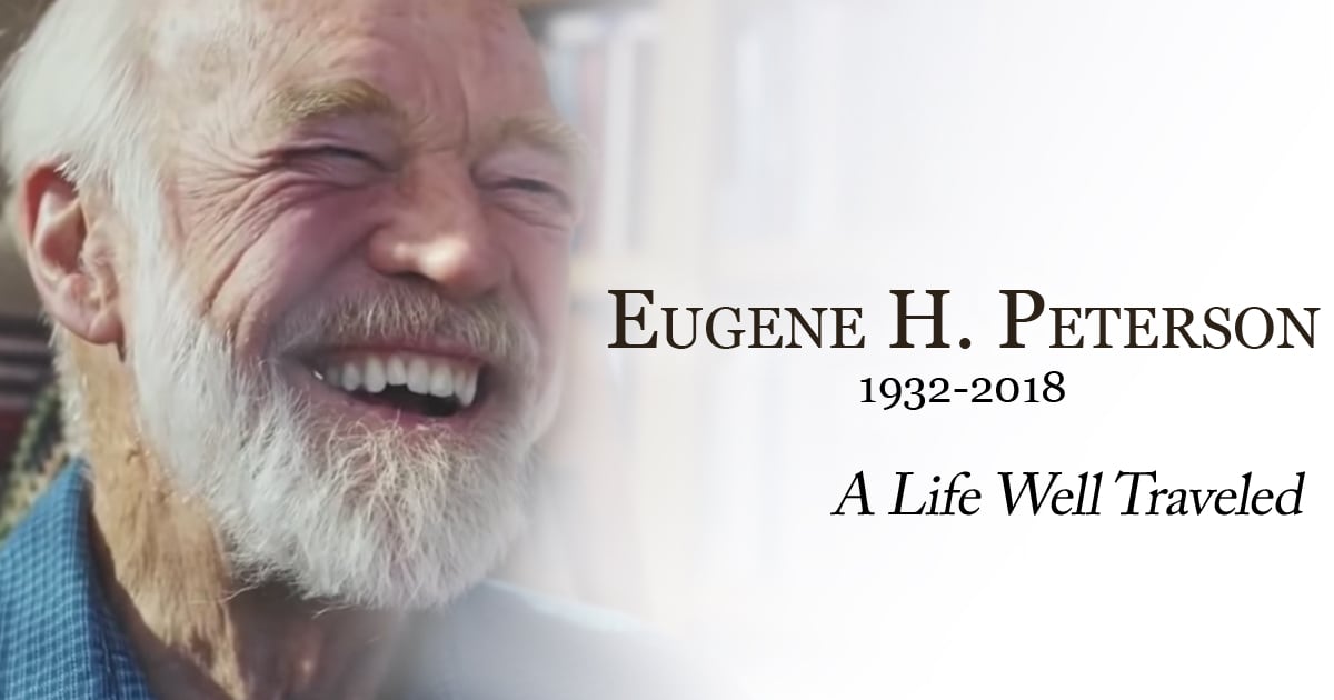 themessage's tweet photo. Eugene Peterson left an enduring legacy through his pastoral work, his writing, and faithful translation of the Bible into everyday language in The Message Bible. Listen to a beautiful remembrance of his life and legacy in today's morning prayer in the Lectio365 app. https://t.co/PdbBptDQt0