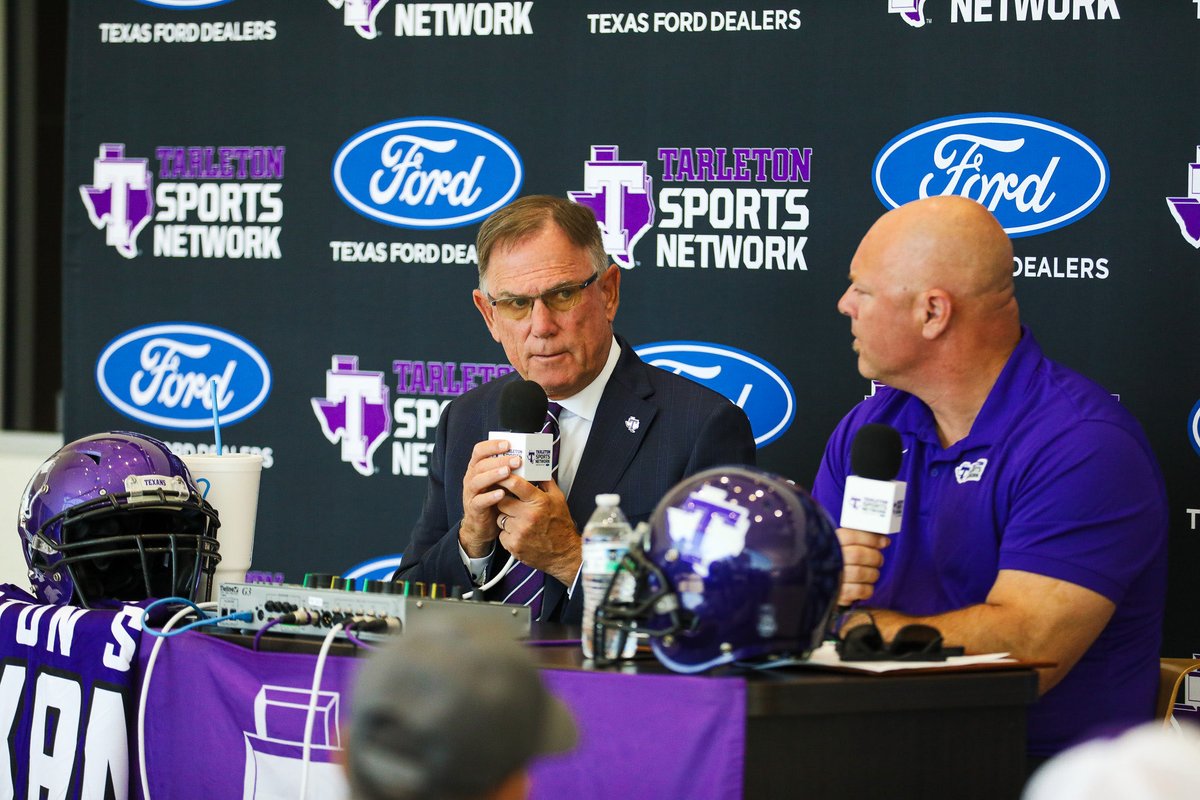 TarletonFB's tweet photo. Big thanks to Aidan Moe for joining the Todd Whitten Show today 🎙️ https://t.co/QLf12EZ46J