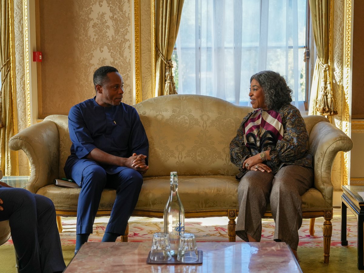SGCommonwealth's tweet photo. I was pleased to meet with Sierra Leone’s Chief Minister, Dr David Moinina Sengeh, to discuss the country’s priorities ahead of #CHOGM2026 in Antigua and Barbuda.

We discussed opportunities to strengthen investment and partnerships across the Commonwealth, and our technical support for Sierra Leone’s climate finance efforts.

We also reflected on @CommonwealthSec’s continued role in supporting peace and national cohesion in Sierra Leone.