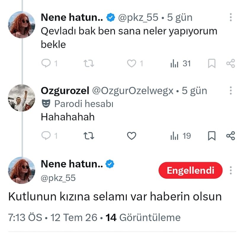 GeceGsv's tweet photo. Aşağıdaki şahıslar Pakize gün Osmanoğlu ve Filiz Tekbaş adlı şahıslar 7/24 Türkiye
@Egoistt_34 @Flz_tkbs_ Cumhuriyeti'ne ve Türkiye Cumhuriyeti kurucusuna hakaret etmektedir. Ettiğim şikayetlerin karşılığında şikayetlerinden vazgeçmedim takdirde evime sahte ihbarlar yapılacağını ve içinden geçileceği söylenmektedir. 
Azmettirici olarakta Orhan Fermanlı 
@suneva40dul adlı şahıs üzerinden tehdit ettirilmektedir.

@EmniyetGM @SiberayEGM 
@iletisim @RTErdogan @adalet_bakanlik @abakingurlek 
@TC_icisleri