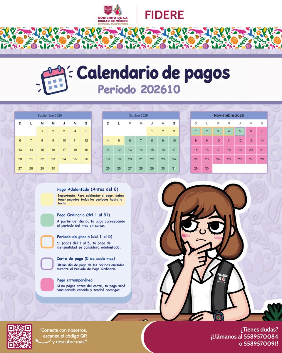 FIDERECDMX's tweet photo. Conocer y respetar tu calendario de pagos en FIDERE es la mejor manera de proteger tu patrimonio; pagar a tiempo mantiene activo tu historial positivo, te evita intereses moratorios y aprovechas al máximo los beneficios de tu crédito INVI, como los descuentos por pago anticipado. https://t.co/8PHPrCOxD9