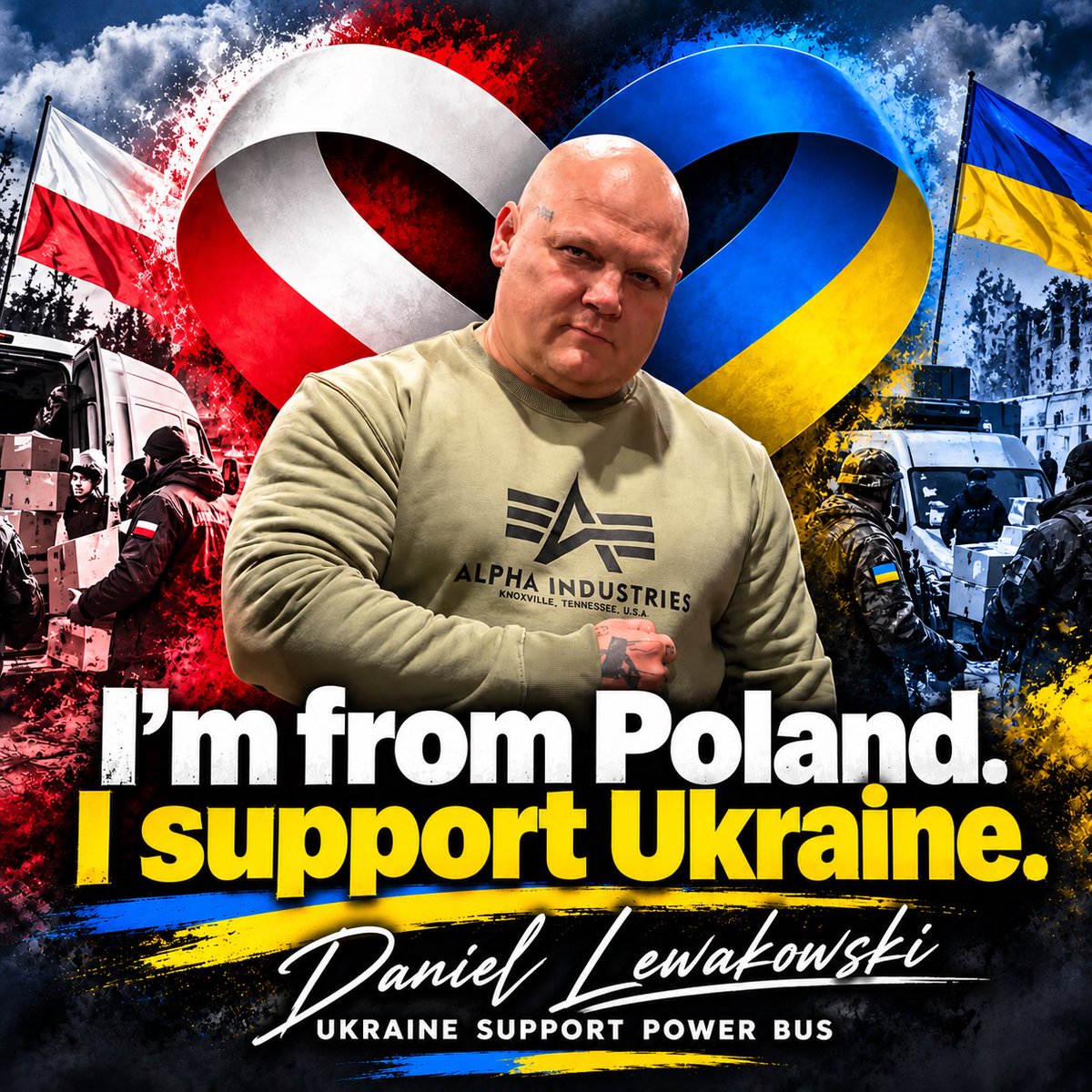 DanielPowerBus's tweet photo. 🇵🇱🤝🇺🇦 I WAS BORN IN POLAND. I SPENT MOST OF MY ADULT LIFE IN NORTHERN IRELAND.

But one thing will NEVER change!

I STAND WITH UKRAINE, AND I WILL STAND WITH UKRAINE UNTIL THE VERY END! 🇺🇦💪

I’m not a fucking weather vane that changes direction every time the wind blows! 🫵🫵🫵

MY VALUES ARE NOT FOR SALE. MY LOYALTY DOESN’T CHANGE WITH THE WIND! 🔥

🇵🇱🤝🇺🇦 SLAVA UKRAINI!

#DanielLewakowski #UkraineSupport #PowerBus #Ukraine #SlavaUkraini 💪