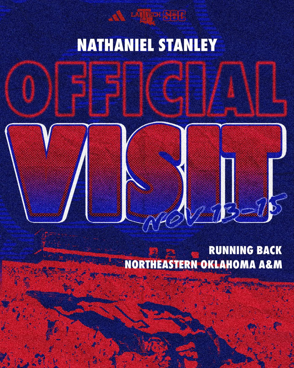 NateStanley09's tweet photo. I will be on an official visit to @LATechFB November 13th-15th!! @latour_jenna @JustinApod @VealCoach https://t.co/6sjRLhMYoh