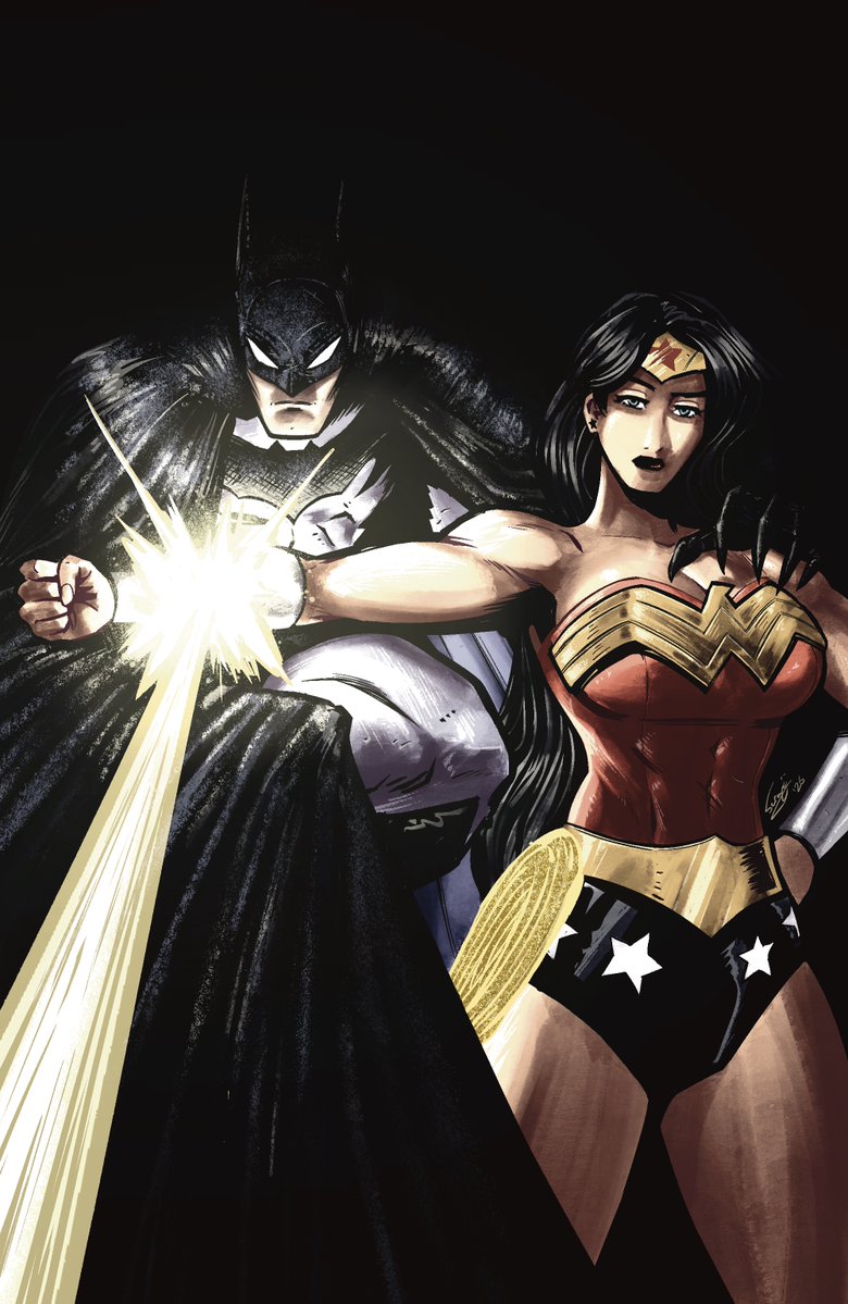 SerajiArt's tweet photo. Wonder Woman and the Bat 🦇💫

I had to do at least one new piece for Diana's 85.
#wonderwoman #batman #dccomics https://t.co/6vvYGydgHv