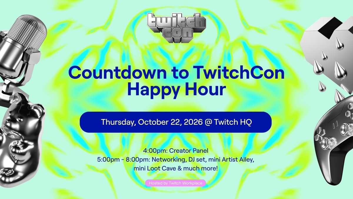 FindTheRabbit's tweet photo. Excited that I will be DJing for Countdown to TwitchCon Happy Hour. 💜✨

I'll be DJing ~6:30pm and hopefully I'll be able to stream the session on my channel! (If anything I'll be recording it)

Fellow creators, hope to see you tonight. 🐰 https://t.co/ygN61ZHa55
