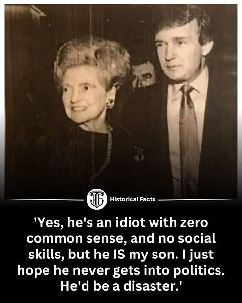 AntiICEcitizens's tweet photo. @HQNewsNow @POTUS, your mother also spoke poorly of you. https://t.co/zVlzE9wCKK