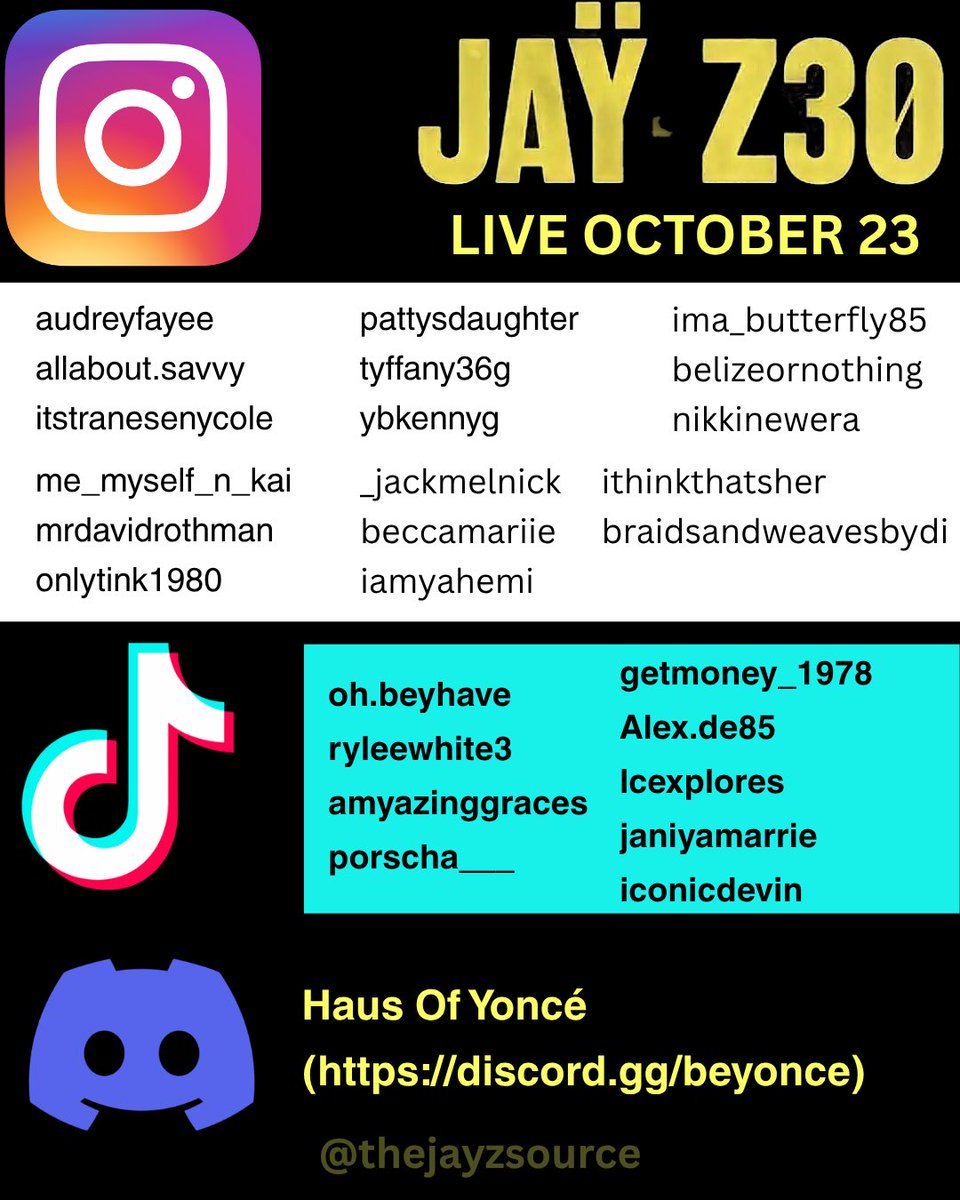 thejayzsource's tweet photo. 🚨LIST OF LIVESTREAMS FOR JAŸ-Z’S LA SHOWS ON OCTOBER 23 &amp; 24 🚨 https://t.co/wgqKYRdBB8