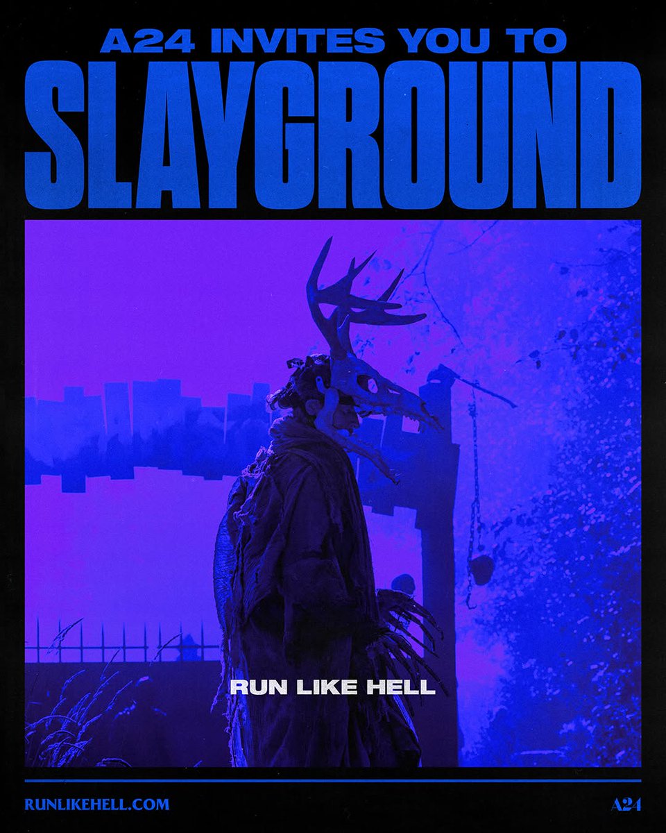 IrishFilmCritic's tweet photo. Watch The Official Teaser For @Saulnier_Jeremy’s Run-Like-Hell Horror Thriller #Slayground https://t.co/NFE84mfvZi @A24 @Slayground https://t.co/44hOs4HX5L