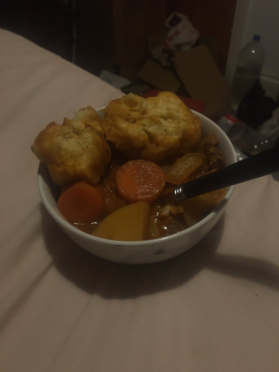 appleslesbians's tweet photo. i made lamb stew and put too much cayenne in it but ate it all anyway https://t.co/oeIHWG4rz5