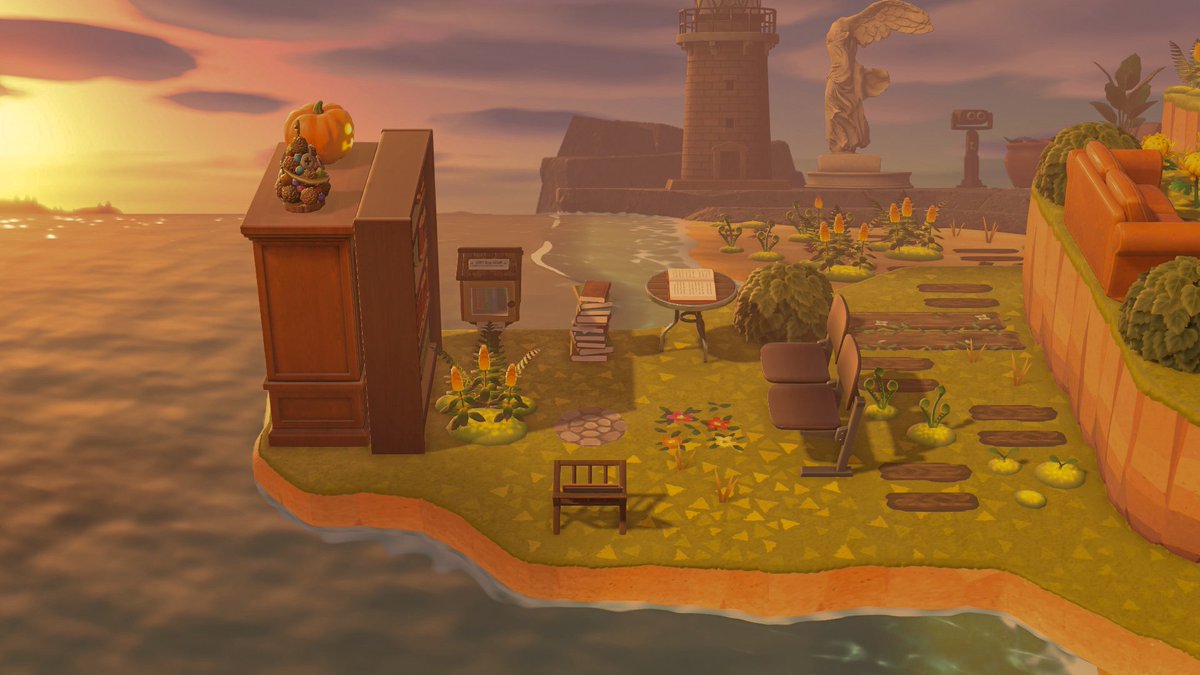aleesgaming's tweet photo. A mini outdoor library. Hope you enjoy the cool fall breeze.🍂
Preset by me: Natural Enhancement 2 link to my Kofi shop in bio
☕️
🍁 
🕯️ 
🧸 
Tags; #acnh #acnhdesigns #acnhcommunity #acnhinspo #acnhidea #acnhisland #acnhfall #acnhfallcore #acnhfallideas #acnhfallseason https://t.co/fZcJqXYRKv