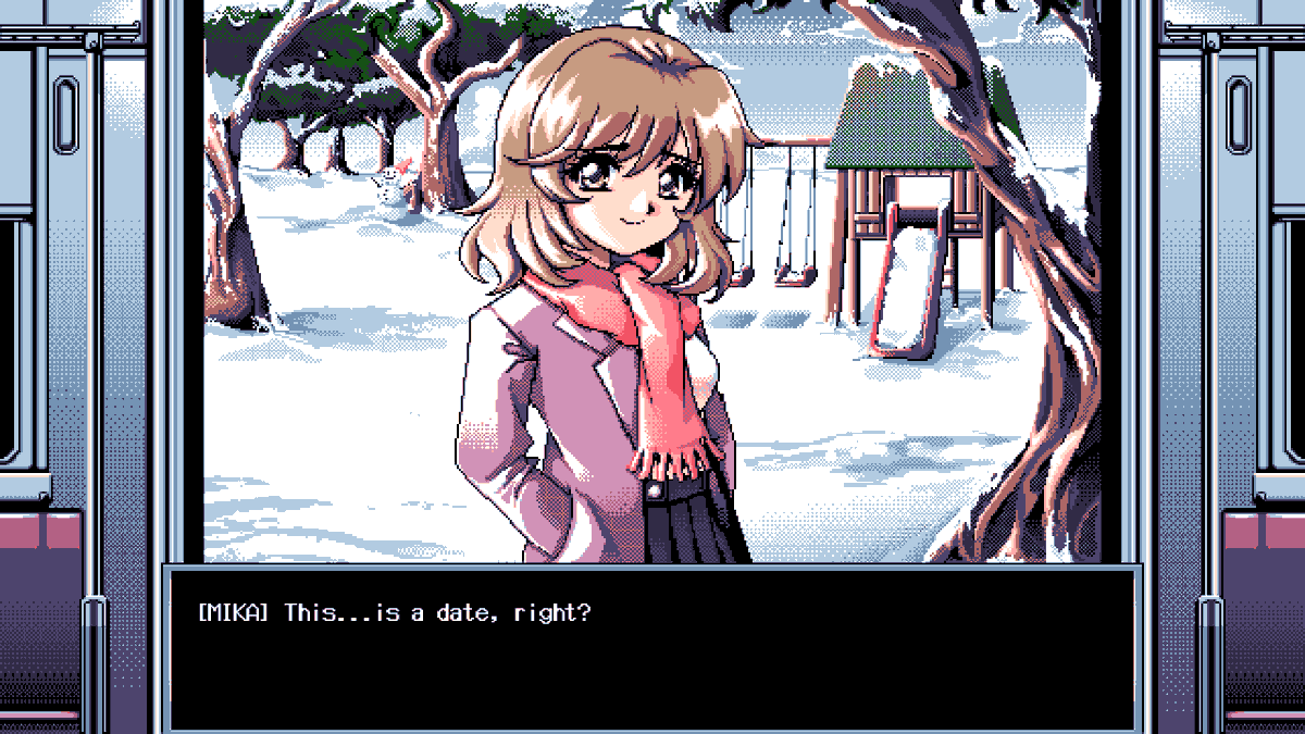 yukimisoft's tweet photo. My PC-98 inspired yuri visual novel "if you stay" is OUT NOW!

It is available for free on Steam and https://t.co/99ukhUdFPU (Windows, Mac, and Linux).

Links below! https://t.co/on1zxBdwqI