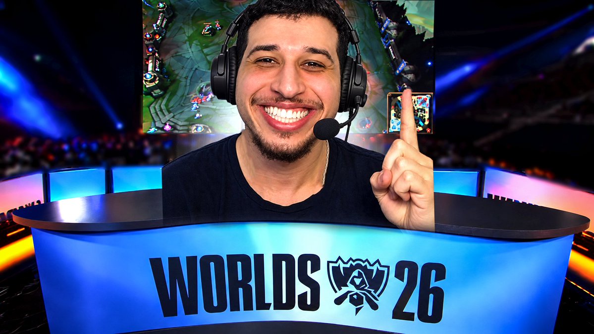 humzhlol's tweet photo. IM GOING TO BE A COSTREAMER FOR WORLDS 2026!!!

THANK YOU @riotgames @lolesports 

TUNE IN TOMORROW AT 1PM EST FOR THE FIRST OFFICIAL WORLDS GAMES 😁 https://t.co/Qhn7YWaS9S