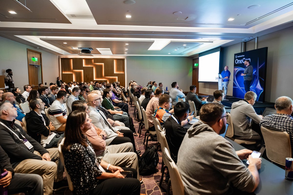 SentinelOne's tweet photo. Welcome to Day 3 of #OneCon! 🎉 The final day is here, and breakout sessions are already underway. 🔥 https://t.co/r6cgEjPrES