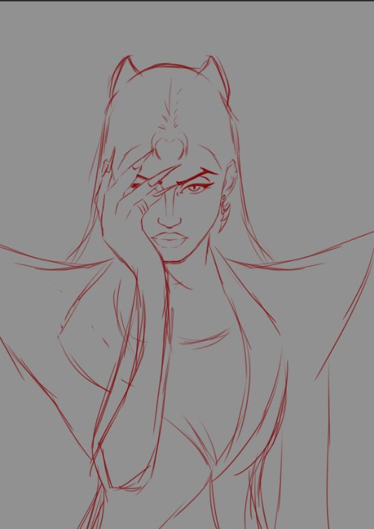 lucax371855's tweet photo. Working on a fanart of Evelynn 

I can‘t get Firestarter out of my head 
#LeagueOfLegends #FIRESTARTER_KDA #Evelynn https://t.co/Yhf1XEOlm6