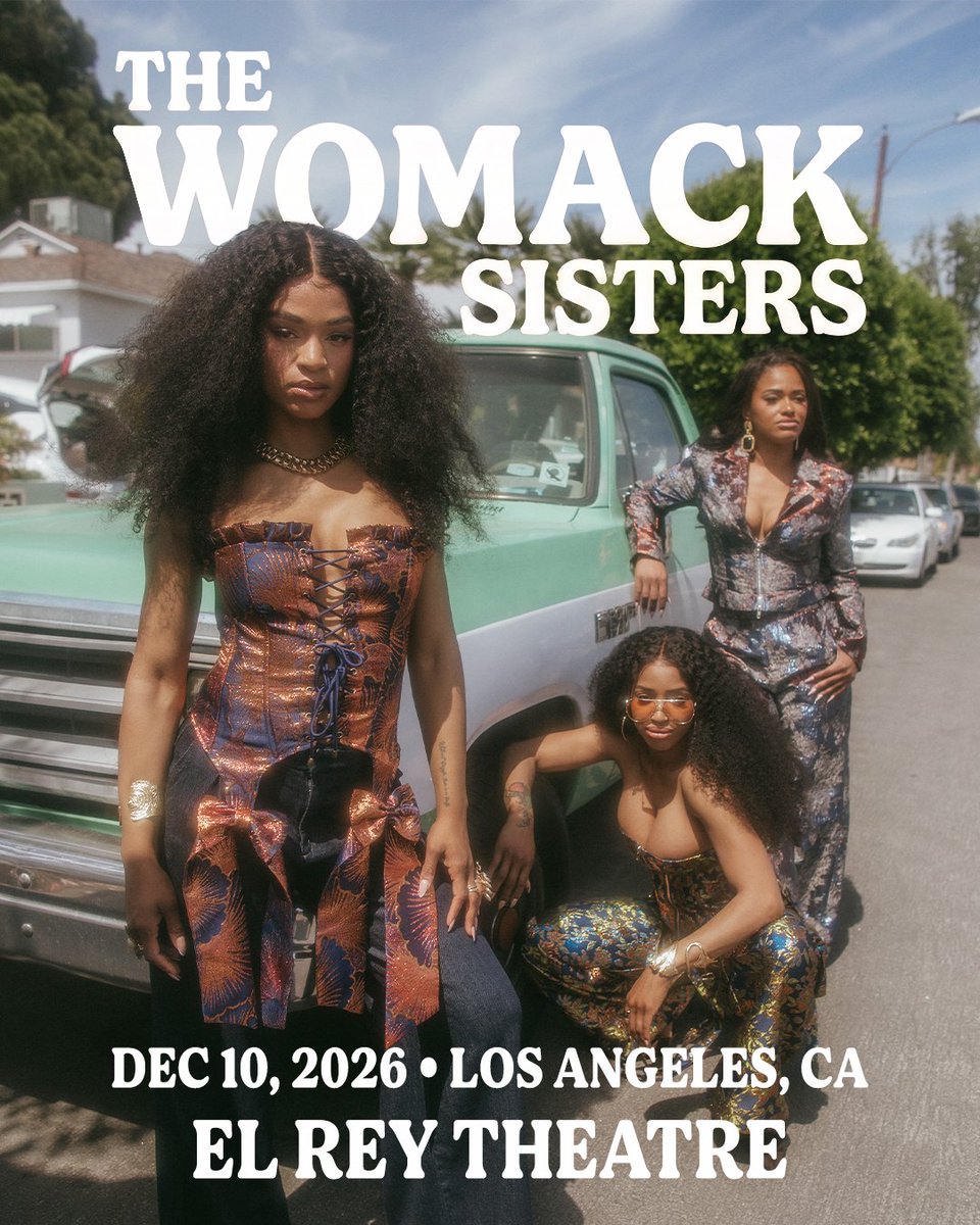 TheSoCalSound's tweet photo. 🧡 The Womack Sisters play at The El Rey Theatre on December 10! Tickets are on sale now at https://t.co/GUnlxM80CS *not a contest*

#giveaway #thesocalsound #livemusic #concerts #womacksisters https://t.co/zToY4Qunww