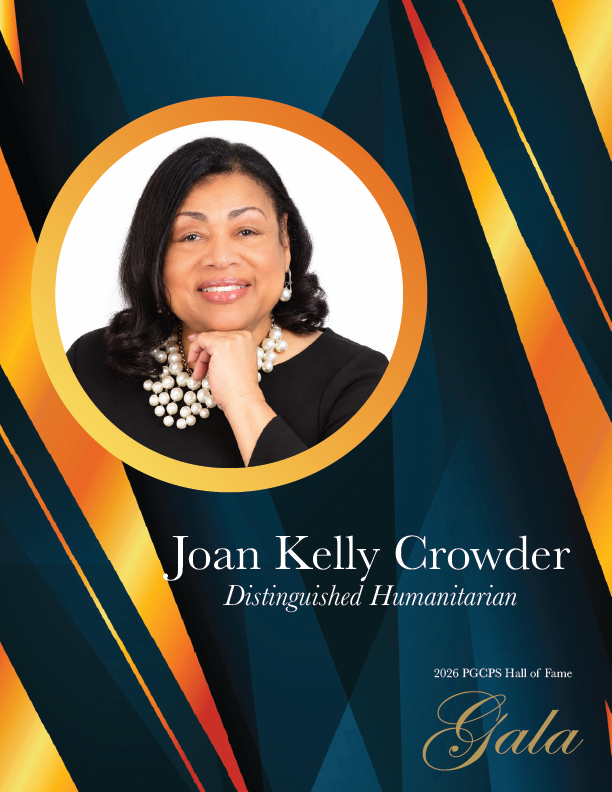pgcps's tweet photo. ⭐️ Meet the Honorees ⭐️ Joan Kelley Crowder honored for Humanitarian and Public Service at the 2026 Hall of Fame Gala! 🔗 https://t.co/lPY8u0EzzN https://t.co/nRUds2WcDg