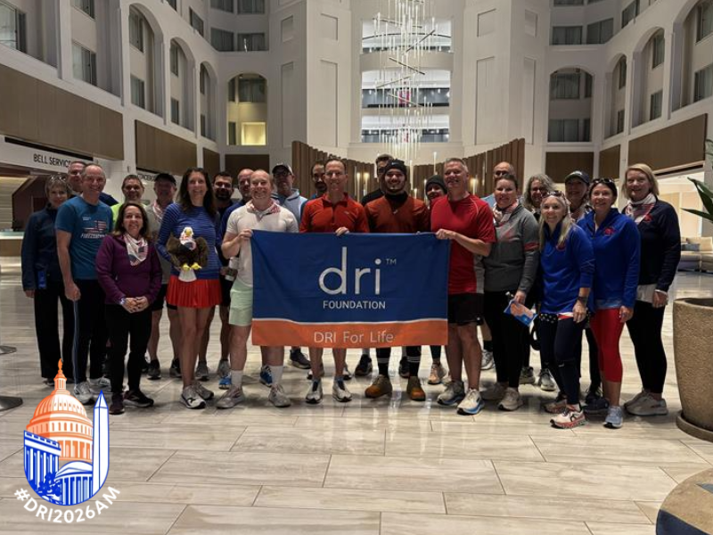DRICommunity's tweet photo. Annual Meeting attendees were up bright and early this morning for a DRI for Life run/walk! Participants put on their red, white, and blue and joined us for the Star-Spangled Banner Walk/Run! 

#DRI2026AM #DRICommunity #DRILawyer #Lawyers #DRIFoundation #DRIforLife #DC https://t.co/s7iuSUlYEe
